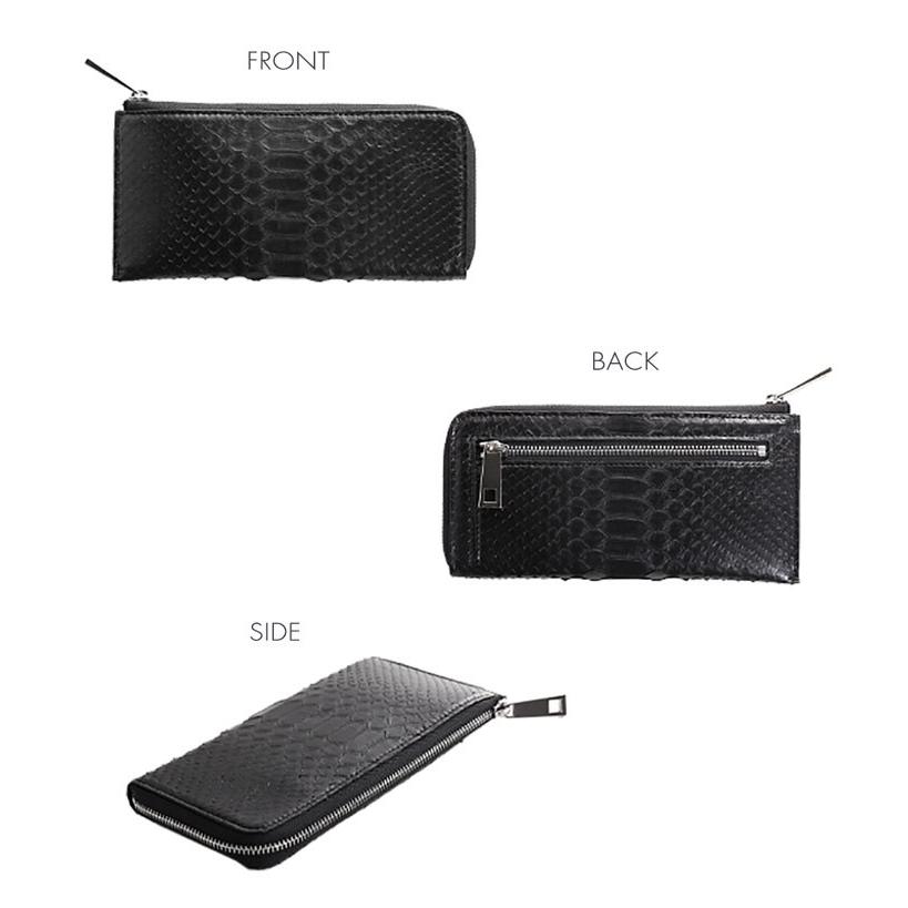 HALEINE（アレンヌ） パイソン 財布 メンズ ダイヤモンド パイソン L字