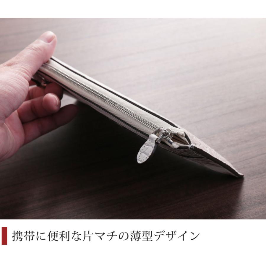 ヒマラヤ クロコダイル 長財布 メンズ センター取り L字ファスナー