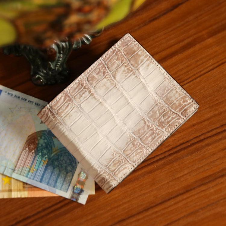 ヒマラヤ クロコダイル 折り財布 両カード メンズ 折りたたみ