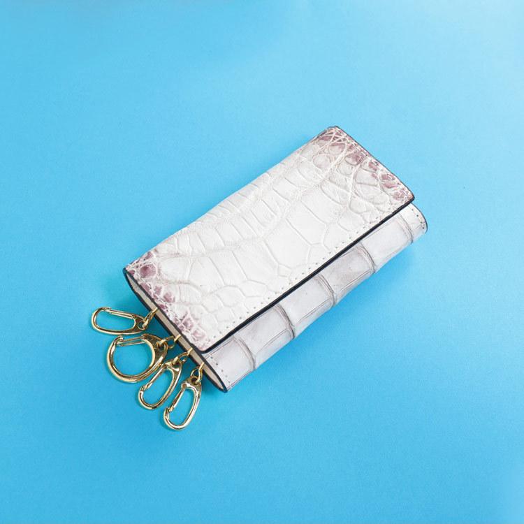 ヒマラヤ・クロコダイル・キーケース・キーホルダー・ワニ革 ヒマラヤ クロコダイル キーケース メンズ レザー 本革