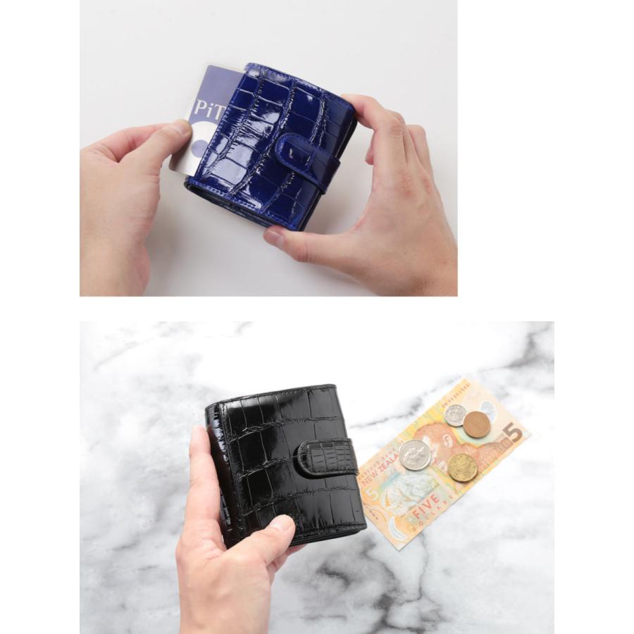 クロコダイル 財布 ミニ メンズ ボックス型小銭入れ コンパクト財布