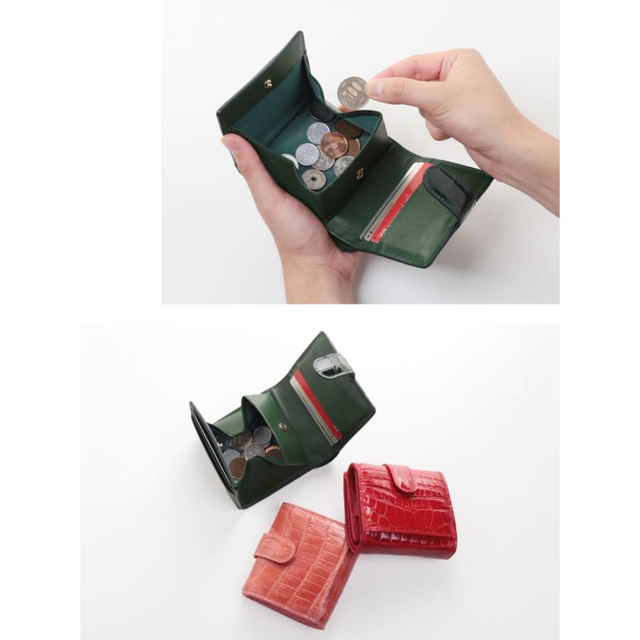 クロコダイル 財布 ミニ メンズ ボックス型小銭入れ コンパクト財布