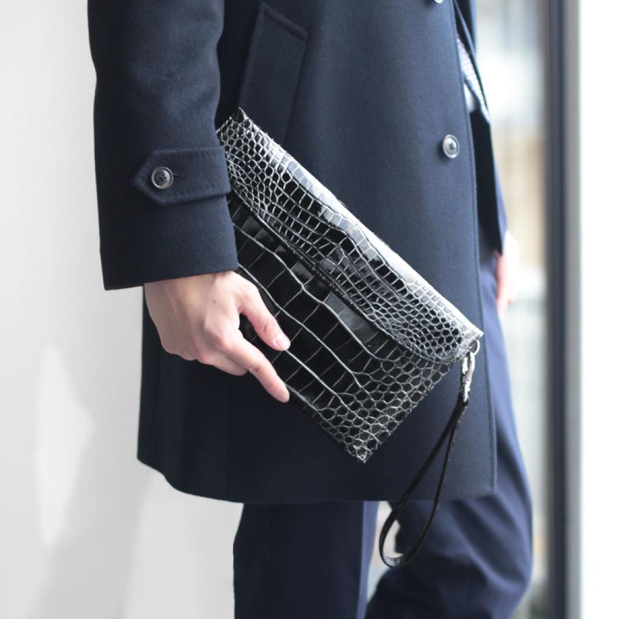 セミオーダー クロコダイル クラッチバッグ 日本製 JRA［受注生産 納期