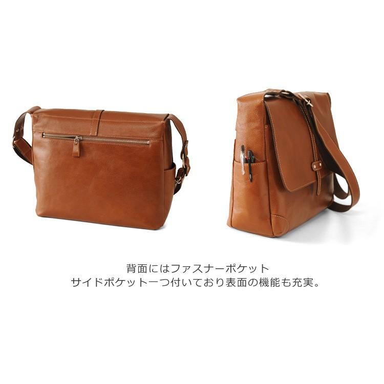 Jamale（ジャマレ） 日本製 ショルダーバッグ メンズ 牛革 小さめ 軽い