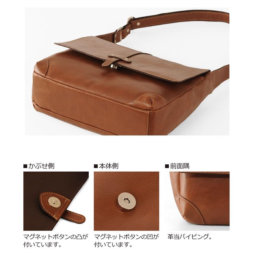 Jamale（ジャマレ） 日本製 ショルダーバッグ メンズ 牛革 小さめ 軽い