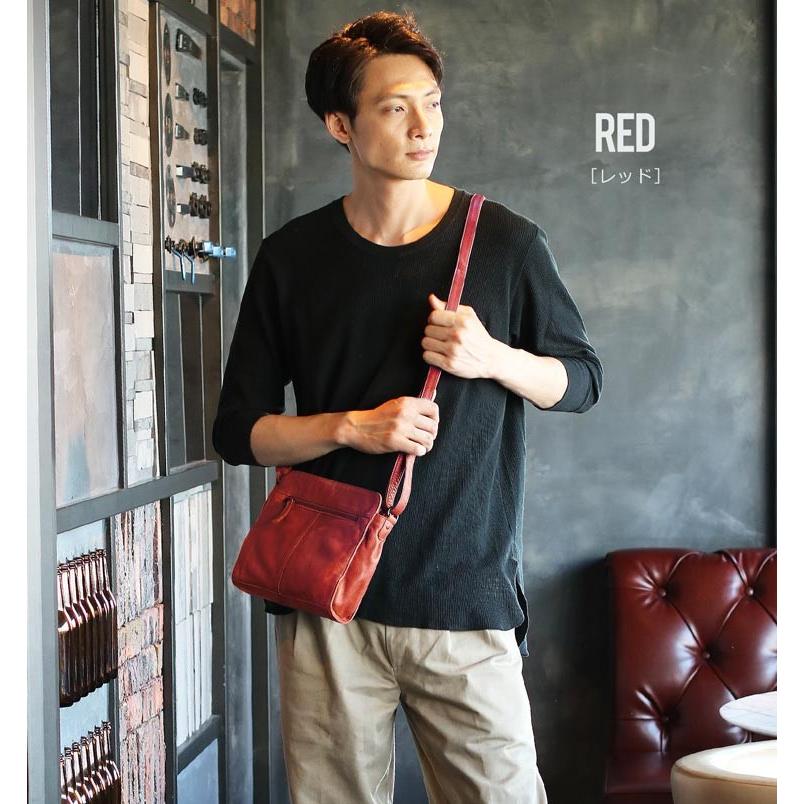 Mia Borsa（ミアボルサ） 牛革 ショルダーバッグ メンズ ブランド ミニ