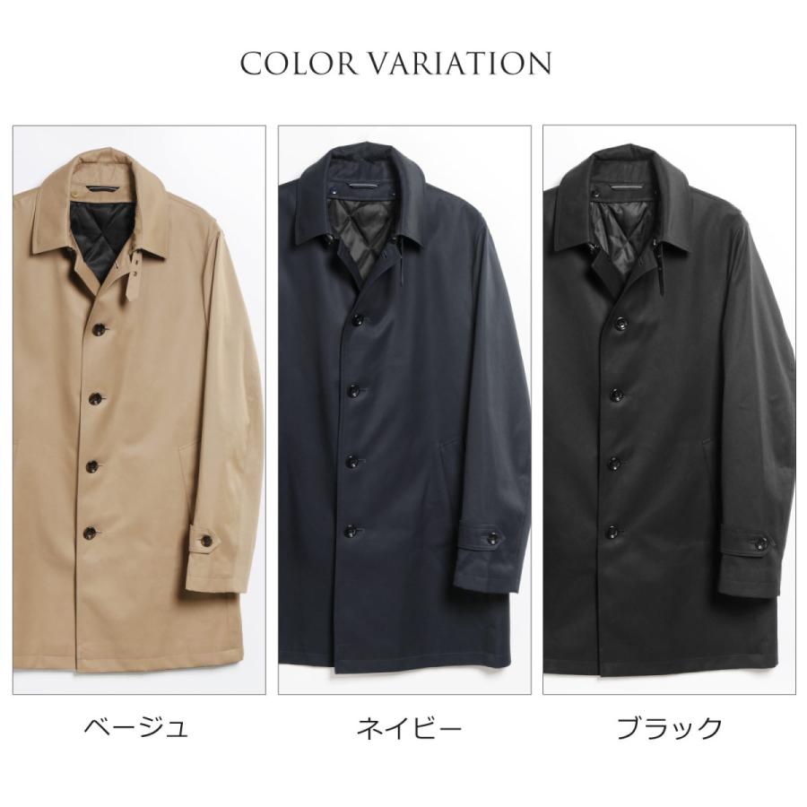 chiclin ボアライナー付きステンカラーコート HALEINE（アレンヌ） ステンカラーコート メンズ スプリングコート