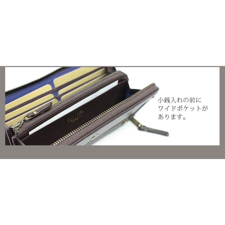 GOLD PFEIL（ゴールドファイル） バッファロー 革 L字ファスナー 長