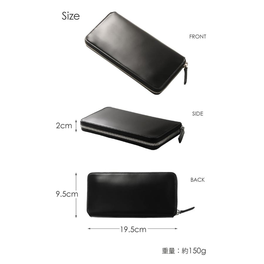 PRAIRIE 1957 PRAIRIE コードバン ラウンドファスナー 長財布 日本製