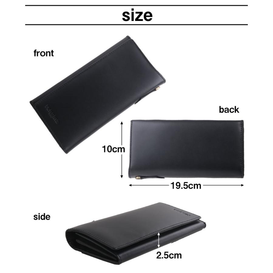 renoma 牛革 メンズ かぶせ 長財布 内側 ゴート 山羊革 本革