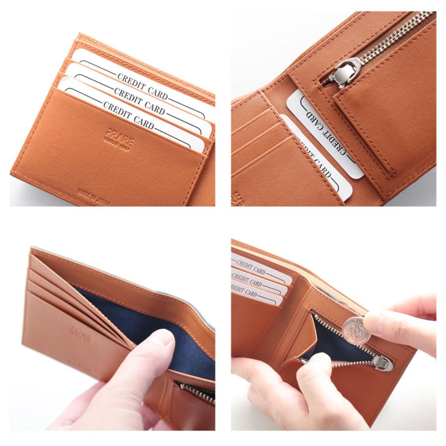 PRAIRIE 1957 PRAIRIE コードバン メンズ 二つ 折り財布 日本製 本革