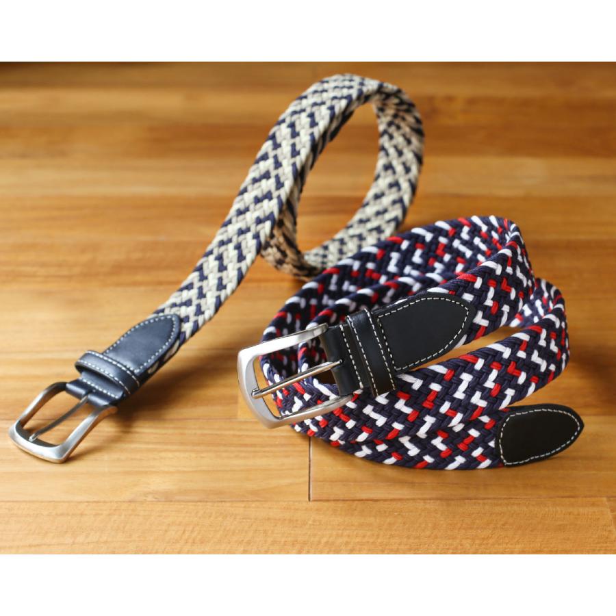 PRAIRIE GINZA ストレッチ ベルト メンズ 日本製 プレリー 太 大きい