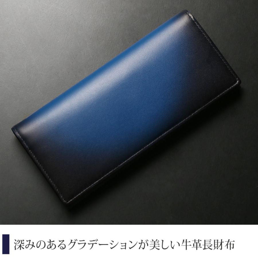 PRAIRIE プレリー 牛革 グラデーション 二つ折り 長財布 レディース 本