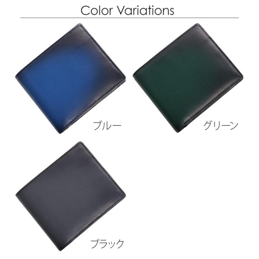 PRAIRIE プレリー 牛革 グラデーション 二つ折り 財布 折り財布 メンズ