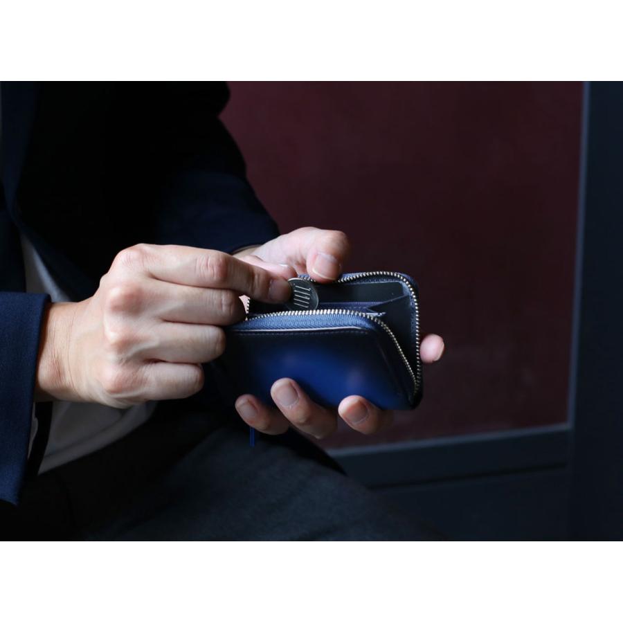 PRAIRIE プレリー 牛革 グラデーション コンパクト財布 ミニ財布