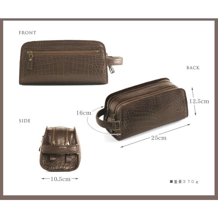 クロコダイルバッグ crocodile 日本製 クロコダイル メンズ セカンド