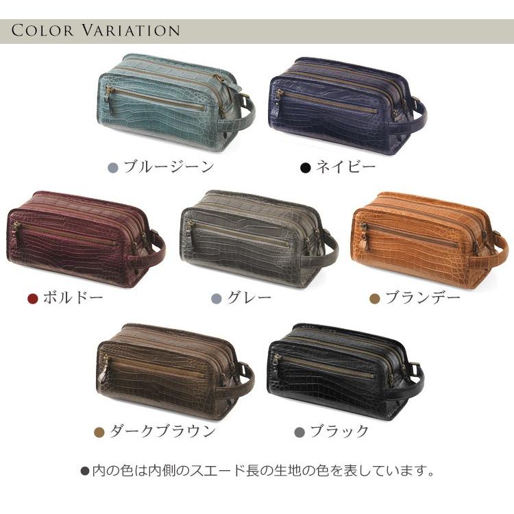 クロコダイルバッグ crocodile 日本製 クロコダイル メンズ セカンド