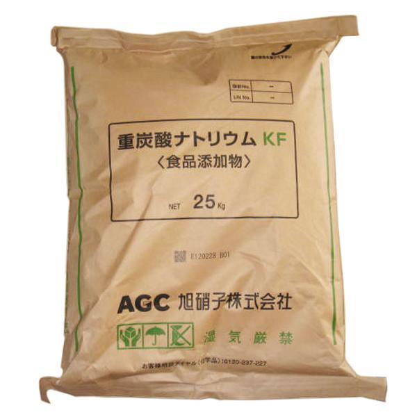 重曹２５ｋｇ袋 国産【旭硝子 業務用クラフト袋入 食品グレート重曹（重炭酸ナトリウム）２５ｋｇ】（Yahoo!・フェムトス）