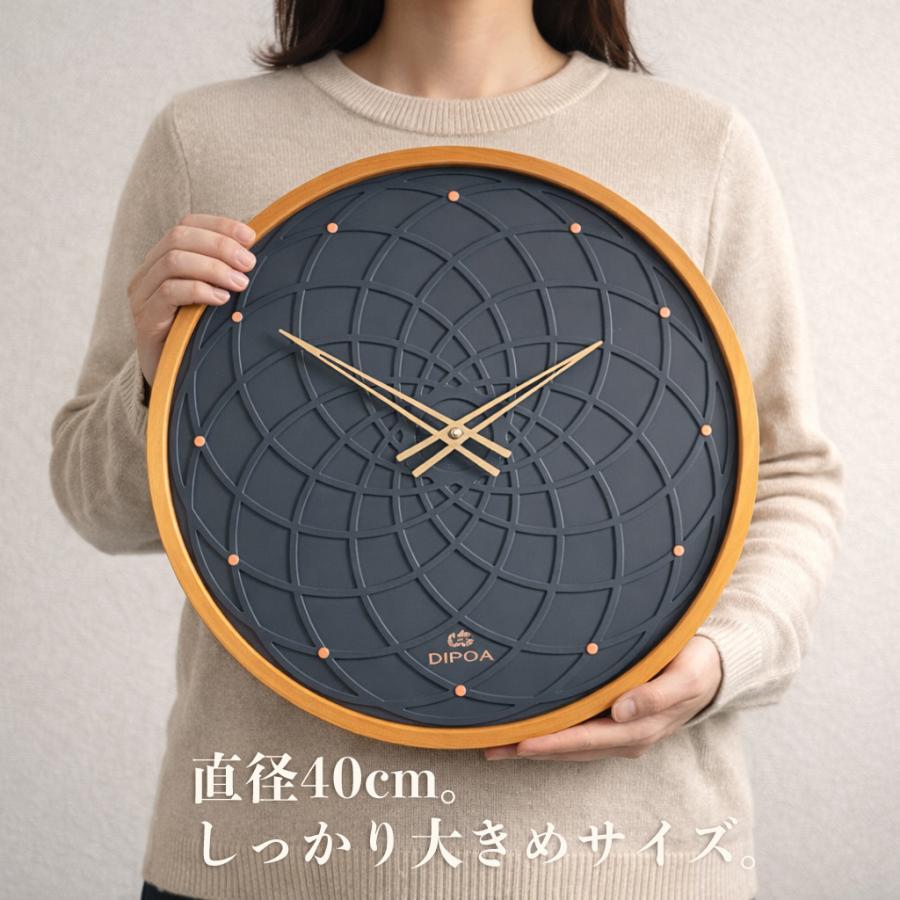 壁掛け時計 おしゃれ 木製 掛け時計 40cm 大きい レトロ 欧州 Wood