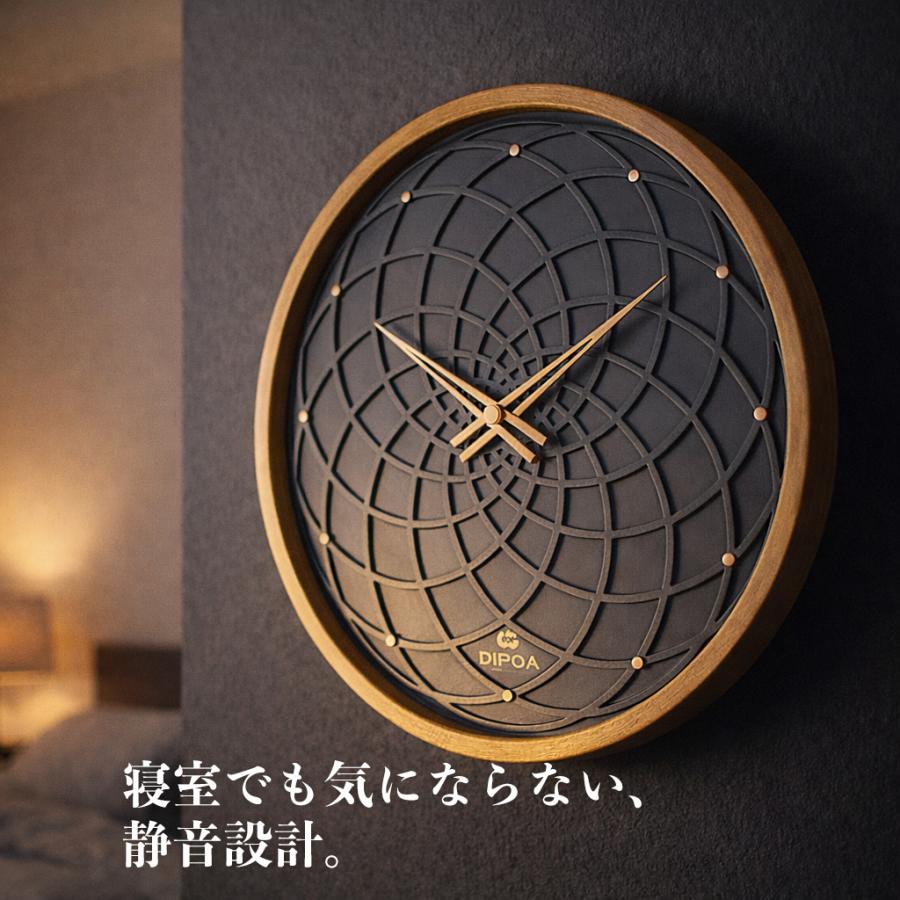 壁掛け時計 おしゃれ 木製 掛け時計 40cm 大きい レトロ 欧州 Wood