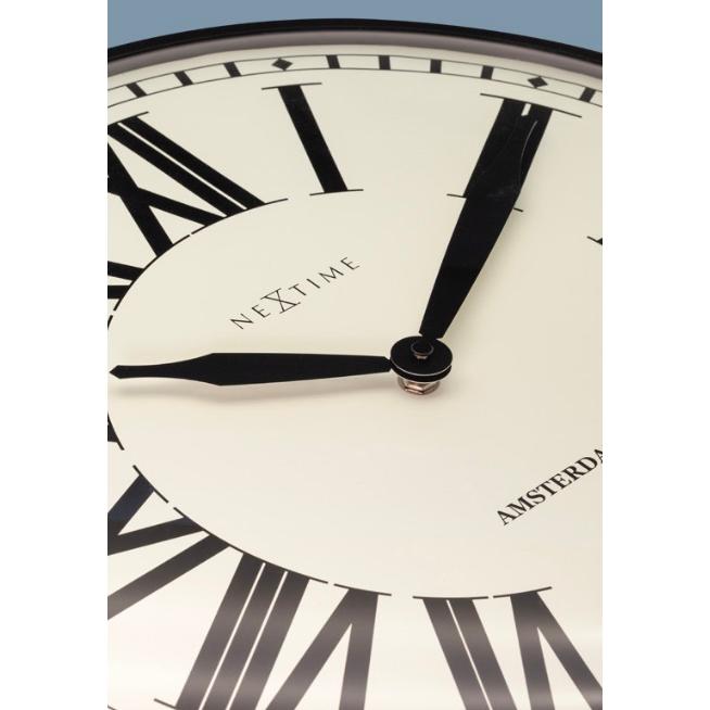 壁掛け時計 おしゃれ 掛け時計 レトロ クラシカル ローマ数字 New Amsterdαm 40cm NEXTIME CLOCK 大きい アンティーク 見やすい 欧風 ショップ用 オフィス用