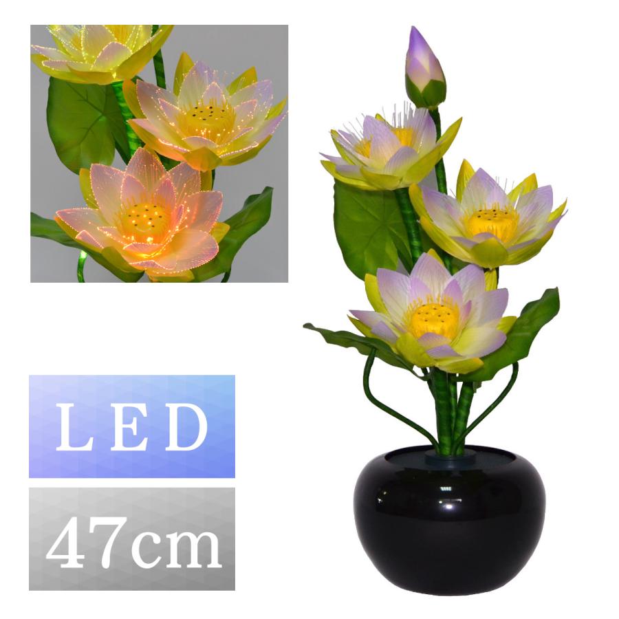 未使用に近い　盆提灯　グランドルミナス　ハス四花　蓮華の夢路LED 2085312020.jpg?1699595312