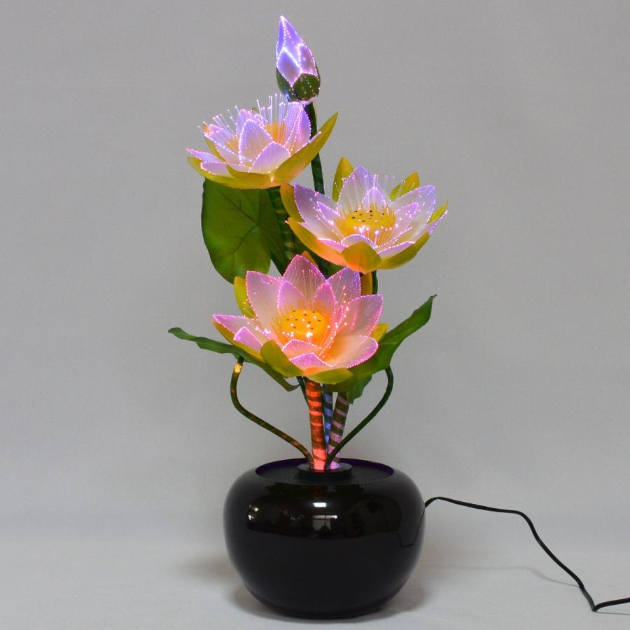 未使用に近い　盆提灯　グランドルミナス　ハス四花　蓮華の夢路LED 2085312020.jpg?1699595312