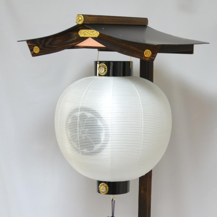 新品 提灯屋形 焼杉屋形 大 吊り提灯用 飾り台 初盆 木製 極上焼杉 門提灯スタンド 神代屋形 （大） 盆提灯 : 人形の