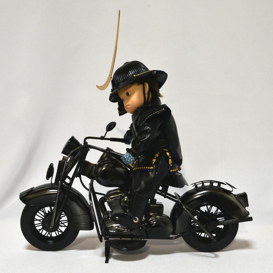 五月人形 壱三 わんぱくライダー 伊達政宗 バイク 子供大将 大将