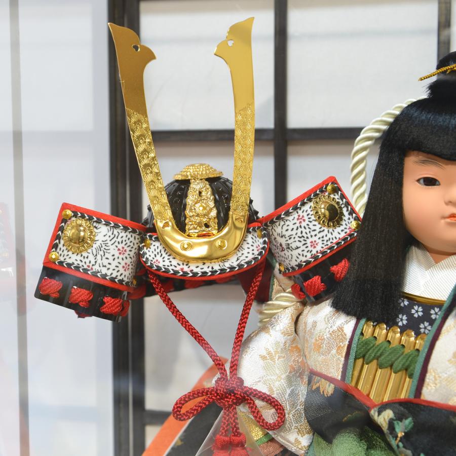 【希少】特選 子供大将 五月人形 3段飾り 子供大将段飾りセット 五月人形 お祝いケース飾り 子供大将 7号 金剛 間口43cm 5月人形