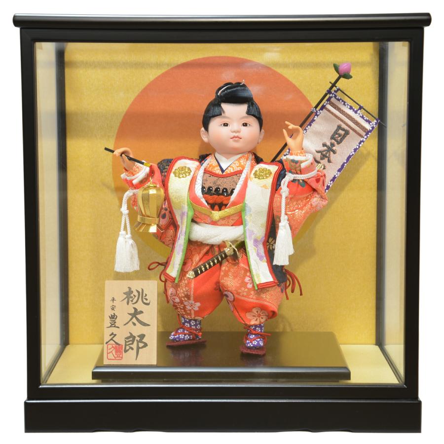 五月人形 お祝いケース飾り 子供大将 6号 桃太郎 間口36cm 5月 五月人形 お祝いケース飾り 子供大将 6号 桃太郎 間口36cm 5月