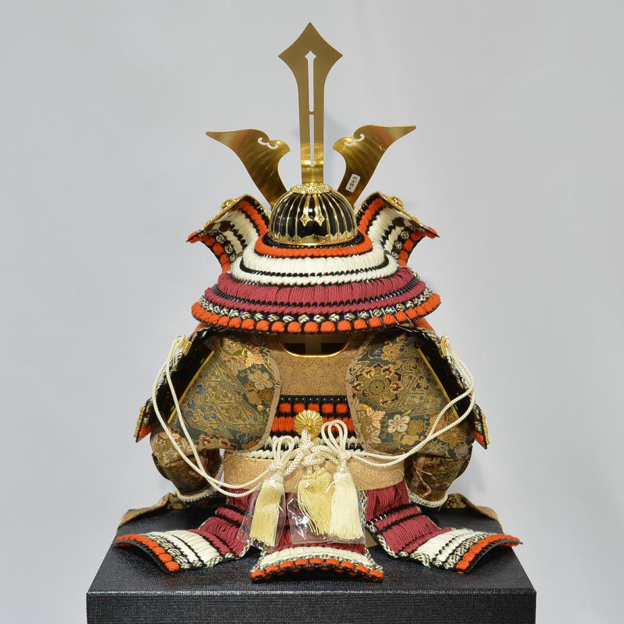 五月人形 平安翠鳳 10号 毛利元就 鎧飾り 三本矢 : 人形の三信