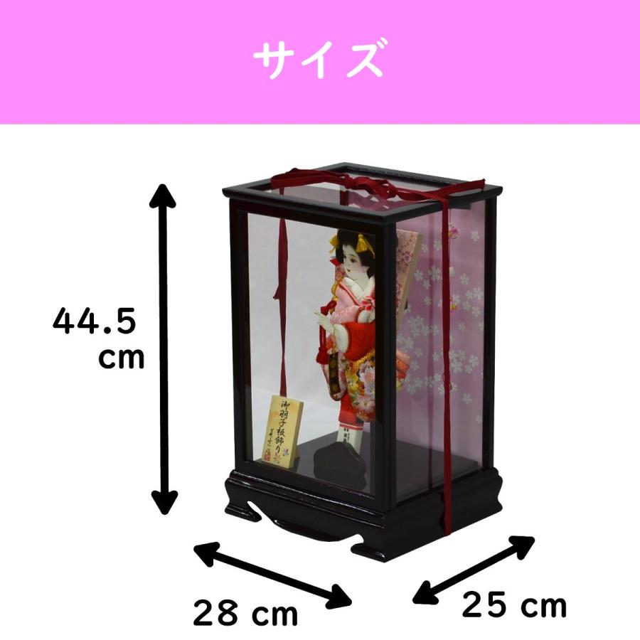 新作から定番まで 羽子板 お祝い 花梨塗 前開きケース 10号 ケース飾り