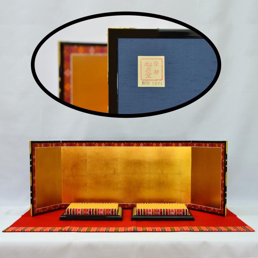 雛人形 親王飾り 蓬左佳峰 市川伯英 京九番 黄櫨染 : 人形の三信