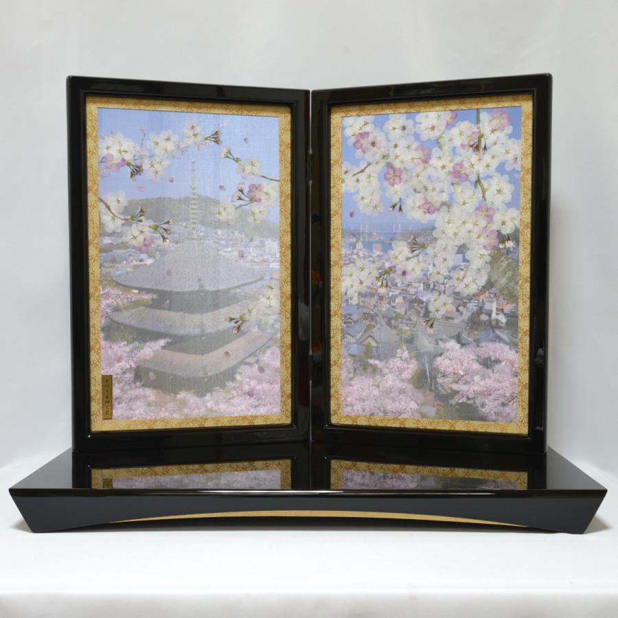 雛人形 親王飾り 尾道桜 オリジナルひな人形セット 押し花屏風 雛人形 親王飾り 尾道桜 オリジナルひな人形セット 押し花屏風