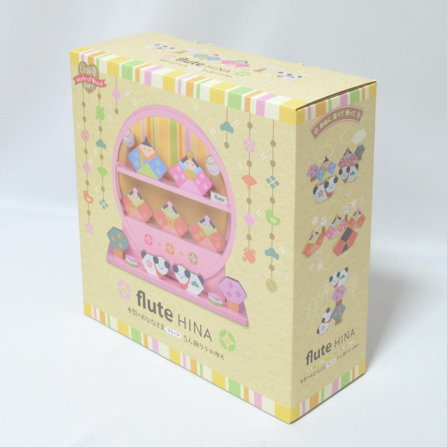 雛人形 コンパクト かわいい 木製のおひなさま フルート 5人飾り お伽犬 Flute Hina Hn0150 人形の三信 通販 Yahoo ショッピング