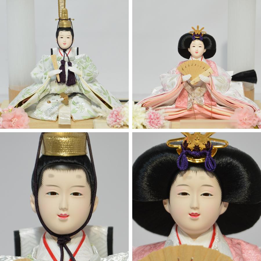 雛人形 ケース飾り 親王飾り アクリルケース 藤翁作 はづき 小三五親王