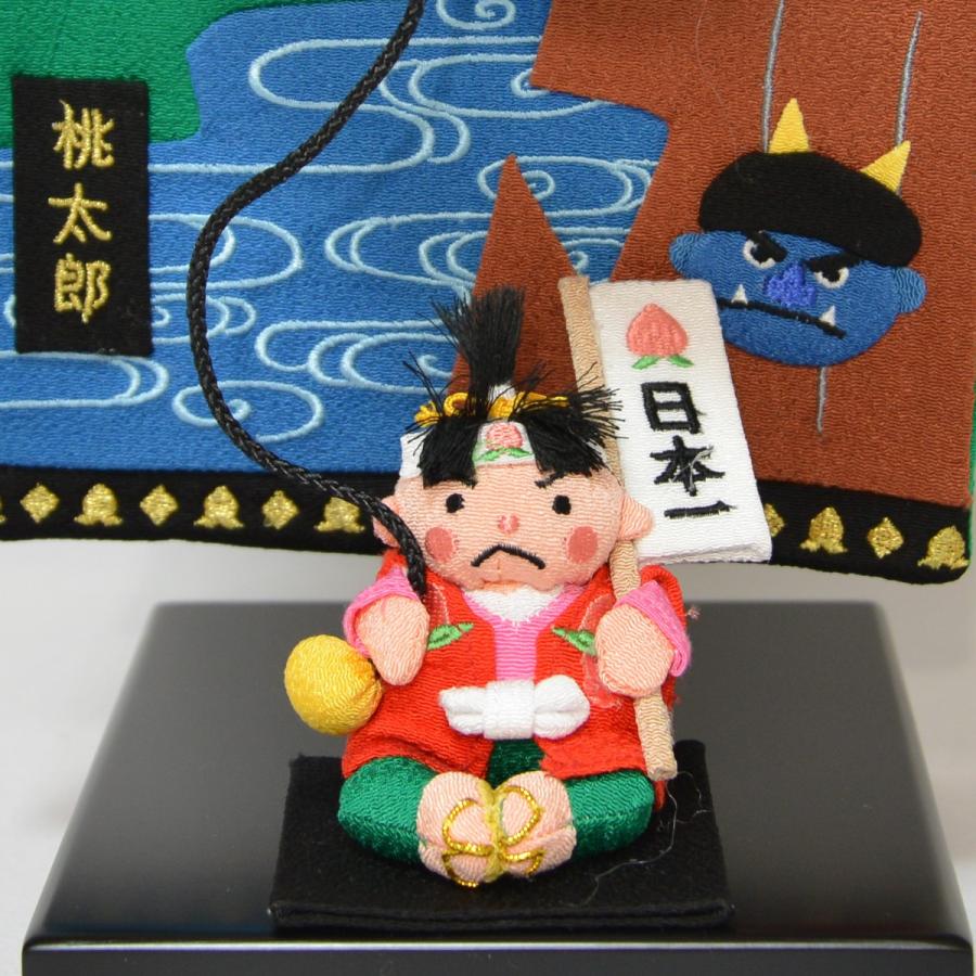 つるし鯉のぼり桃太郎柄　新品未開封 鯉のぼり 吊るし飾り 5色 桜 桃太郎 台セット : ライフスタイル