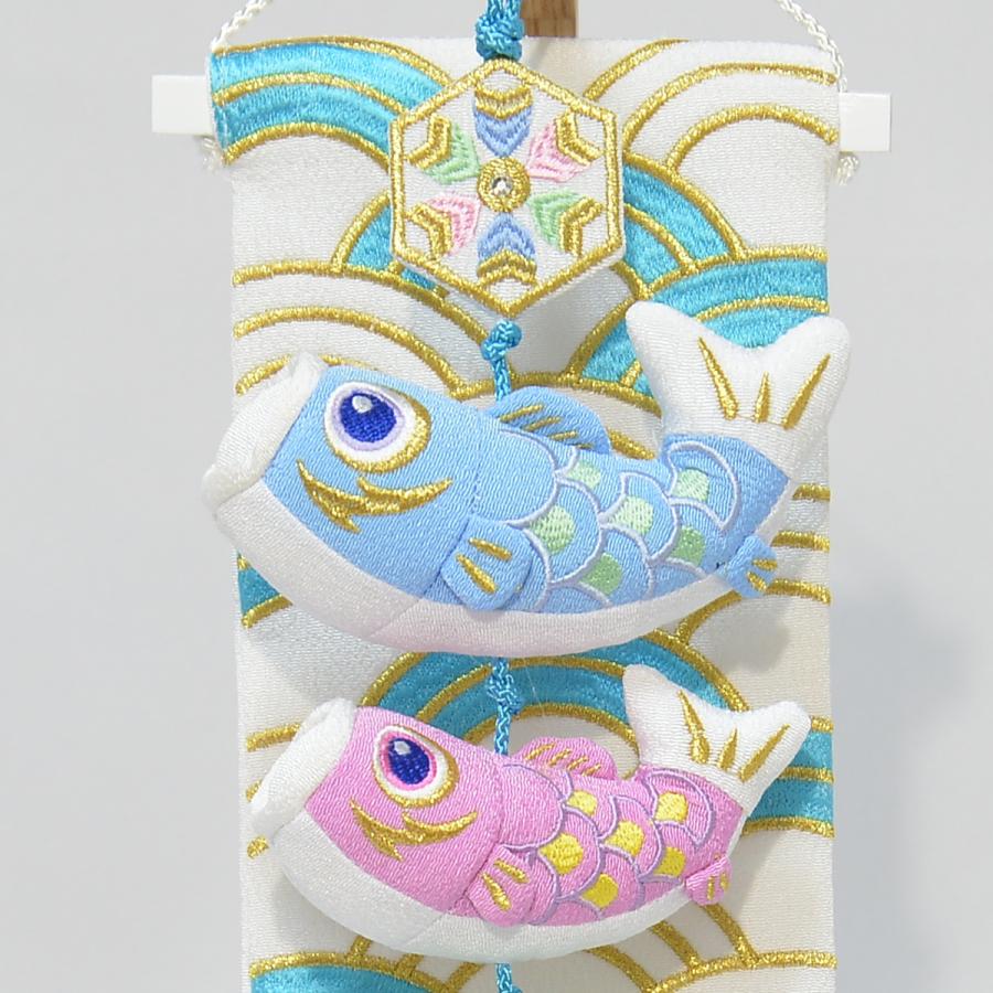 鯉のぼり 室内吊るし飾り みらい鯉 ミニ パステルカラー : kn0087