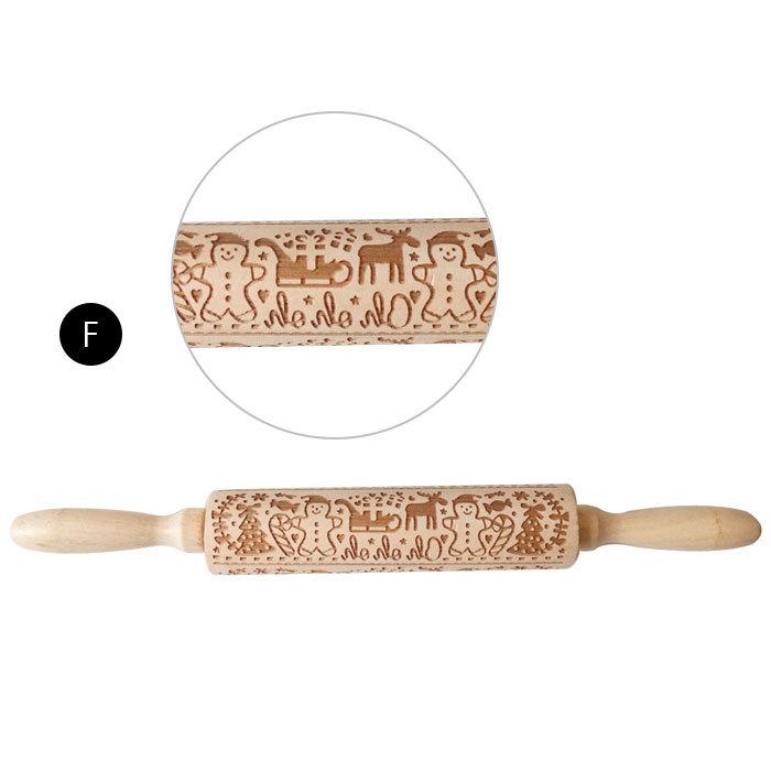 磨かれた大理石の麺棒と木製のハンドル生地ペストリーローラークッキーケーキ 磨かれた大理石の麺棒と木製のハンドル生地ペストリーローラークッキー