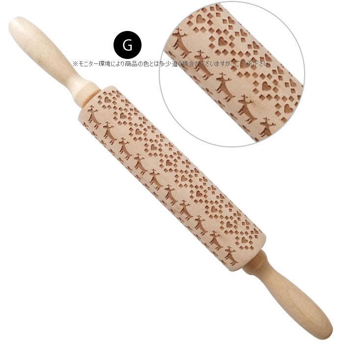 磨かれた大理石の麺棒と木製のハンドル生地ペストリーローラークッキーケーキ 磨かれた大理石の麺棒と木製のハンドル生地ペストリーローラー