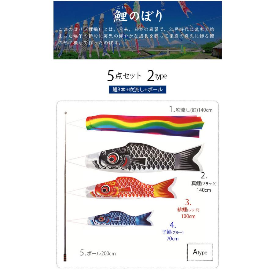 鯉のぼり こいのぼり 1.5m 5点セット 真鯉 緋鯉 子鯉 吹流し 鯉のぼり こいのぼり 1.5m 5点セット 真鯉 緋鯉 子鯉 吹流し