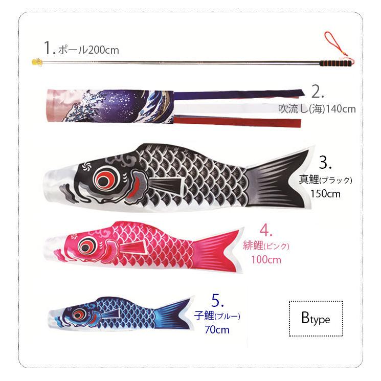 鯉のぼり こいのぼり 1.5m 5点セット 真鯉 緋鯉 子鯉 吹流し 鯉のぼり こいのぼり 1.5m 5点セット 真鯉 緋鯉 子鯉 吹流し