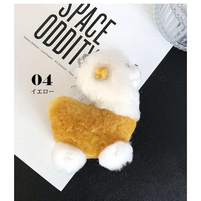 3点のアルパカチャーム バッグ用 キーホルダー 天然ベビーアルパカの
