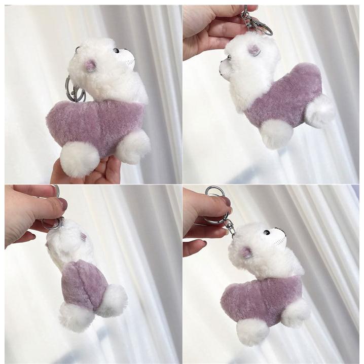 バッグチャーム ファーチャーム アルパカ 動物 ふわふわ もこもこ
