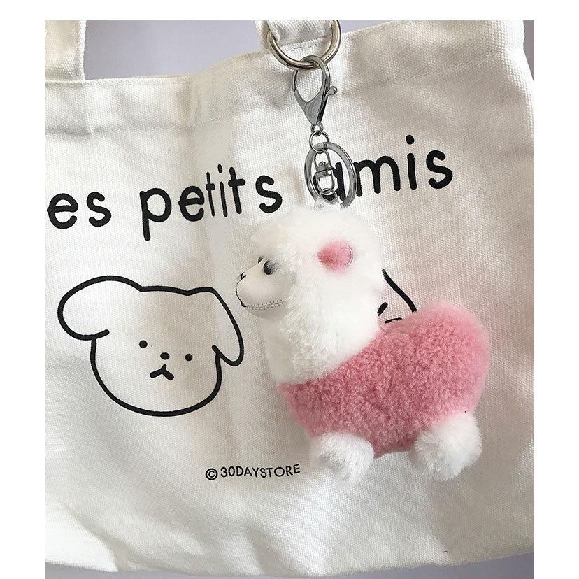 バッグチャーム ファーチャーム アルパカ 動物 ふわふわ もこもこ