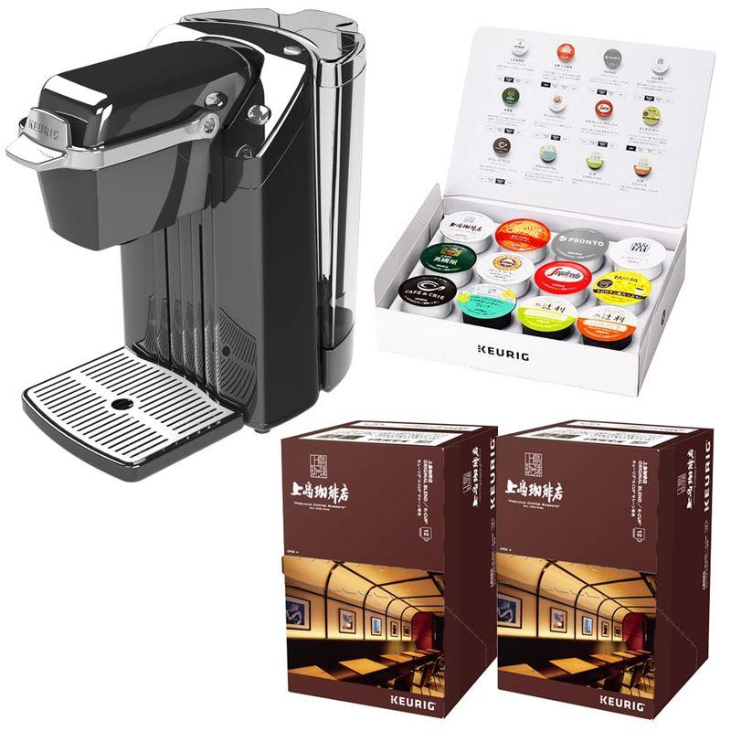 KEURIG（キューリグ）カプセル式コーヒーメーカー & カプセルセット BS240 ネオブラック KCUP専用 一杯抽出 (上島珈琲店セ