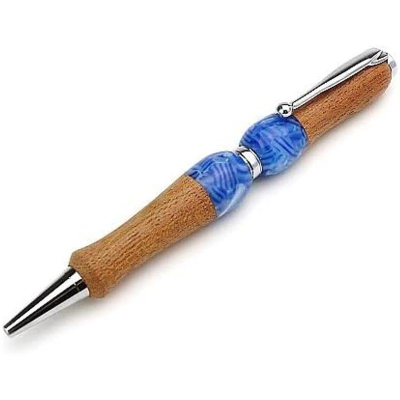 竹内靖貴 Chrishcraft 天然木 流線型オリジナルクラフトペン （ 欅 けやき ） 筆記用具