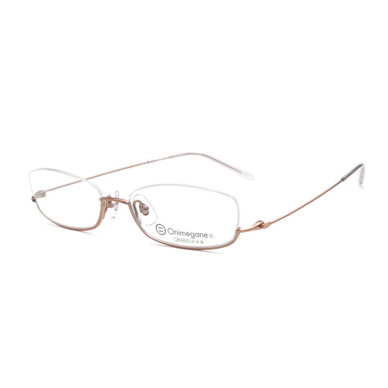 祝開店 大放出セール開催中 眼鏡 鯖江 オニメガネ アンダーリム Onimegane Og77 逆ナイロール メガネ フレーム レディース Og 77 Lbr Globescoffers Com
