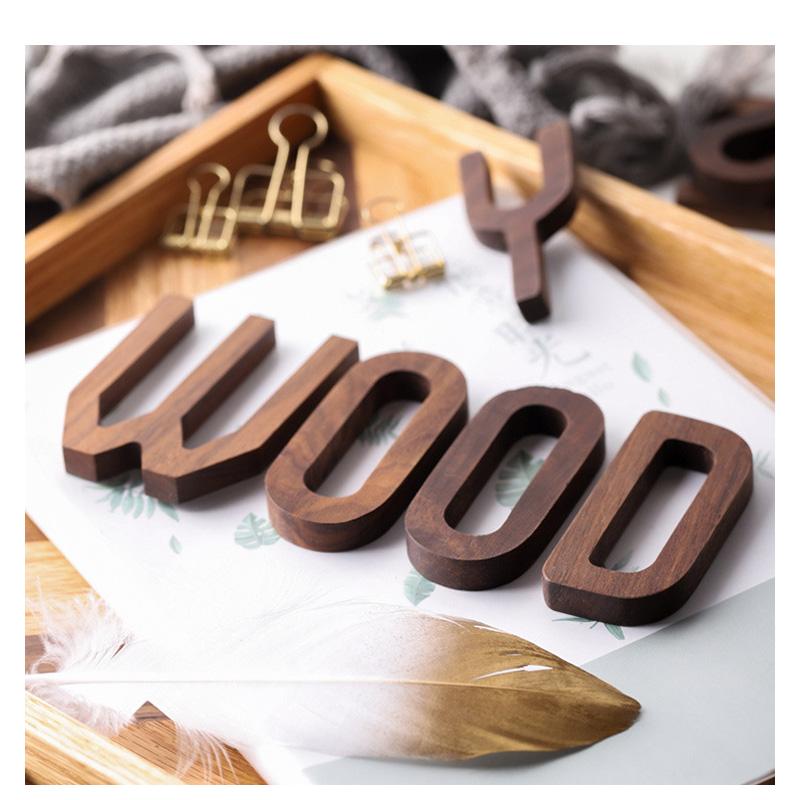 アルファベット イニシャル オブジェ 木製 店舗 飾り ネームプレート